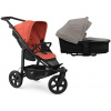 TFK Mono3 2v1 Salmon Combi carrycot + Seat unit Nenafukovacie kolesá (s výplňou) Hlboká vanička Sand