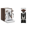 Biepi Sara PID, white/wood + Eureka Mignon XL, CR black