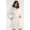 Vienetta Dámsky župan krátky s kapucňou Karolína Farba: Smetana, Veľkosť: L