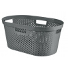 Kôš na bielizeň Curver Infinity Dots 40L gratitový