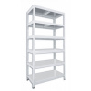 Kovový regál do garáže Biedrax 45 x 75 x 180 cm, biely - 6 políc pozink