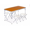 Modehome Tourist Tabuľka 60 x 119,5 x 69,5 cm biela (Prenosný kempingový stolík na skladací stolík)