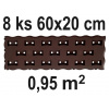 Prosperplast PAD IKRT1 60 x 20 x 2,5 cm hnedá 1 ks