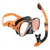 Mares Potápačský a šnorchlovací set FORCE-X LIQUIDSKIN + ERGO DRY čierna/oranžová CLKORORK