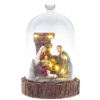 Dekorácia MagicHome Vianoce, Betlehem v sklenenej kupole, 7 LED, 2xAAA, int