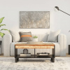 vidaXL Konferenčný stolík 90x50x40 cm masívne recyklované drevo - Viacfarebný - 22648-164163