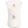 WoodWick White Teak vonná svíčka s dřevěným knotem 609,5 g