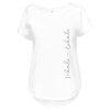 Tričko s potlačou Nádych - Výdych dámské Bílá M