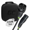 Green Cell EV nabíjací kábel Snap Type 2 22kW 5m