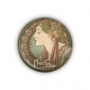 Kovový otvárač Alfons Mucha - Laurel, ø 5,8 cm