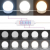 vidaXL Sada toaletného stolíka s LED biela spracované drevo - Biela - 151025-3594