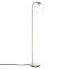 LAMPA PODLAHOVÁ kovová SKLENENÁ OKRÚHLA 153 cm