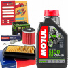 Servisný set olej Motul + filtre + sviečka pre motocykel Yamaha MT125