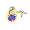 Detský visiaci zámok s kľúčikmi - Pirát žltý - 1 kus