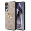 Guess PU 4G Metal Logo zadný kryt pre Samsung Galaxy S25 Edge Pink