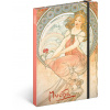 Notes Alfons Mucha – Maliarstvo, linajkovaný, 13 × 21 cm
