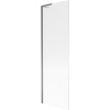 Mexen Next L vaňová zástena 1-krídlová 60 x 150 cm, pruhy, gun metal - 895-060-000-03-09-95