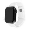 FIXED Set silikonových řemínků Silicone Sporty Strap pro Apple Watch 42/44/45/46mm, bílý