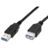 Predlžovací kábel USB PremiumCord 3.0 Super rýchly 5Gbps A-A, MF, 9pin, 0.5m ku3paa05bk