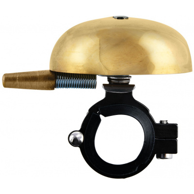 Zvonček na bicykel CLASSIC PING BRASS BELL, OXFORD (zlatý plášť)