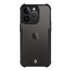 AppleMix TACTICAL Quantum Stealth Cover pre Apple iPhone 14 Pro - Odolný - Plast / guma - Transparentný / čierny