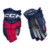 CCM Rukavice CCM Jetspeed FT880 SR, tmavo modrá-červená-biela, Senior, 15