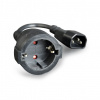 Gembird PC-SFC14M-01 power adapter cord C14 male -> schuko female (PC-SFC14M-01)