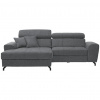 Carryhome ROHOVÁ SEDACIA SÚPRAVA, textil, sivá - Sedačky - 000812004406