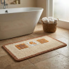 KLENE WOLKE Plážová béžová kúpeľňová rohož 70 x 120 cm