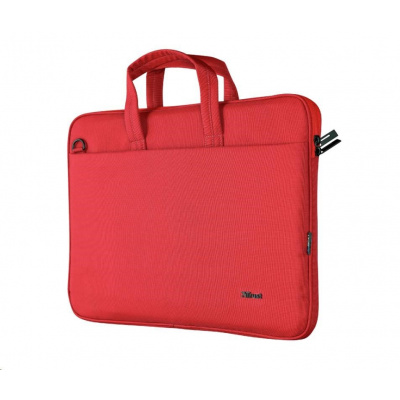 TRUST 16" Bologna Slim Laptop Bag Eco, červená 24449