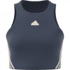 adidas Future Icons 3-Stripes Tank Top Womens Preloved Ink XL (20-22)