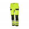 BENNON EREBOS TROUSERS CLASS 2 HI-VIS / Pánske strečové reflexné nohavice, trieda 2 - čierna / HV žltá 64