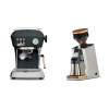Ascaso Dream ONE, Anthracite + Eureka Mignon Single Dose PRO, White & Oak