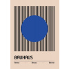 Plagát, Obraz - Bauhaus Blue Poster, 30 × 40 cm