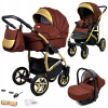 Detský kočík 3v1 BabyLux GoldLux kočík vanička autosedačka