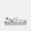 Crocs Classic Doodle Print Clog T White/Multi