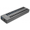 i-tec U3CHARGEHUB13 USB Hub 13 portů USB-A USB 3.0 5 GBit/s šedá I-TEC USB 3.0 Charging HUB 13 Port