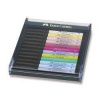 Popisovače Faber-Castell 267420 Pitt Artist Pen Brush 12 ks, pastelové farby