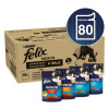Felix Fantastic s hovädzím kuraťom tuniakom treskou v želé 80 x 85 g