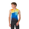 Castelli Free Speed 3 SLV Top, Belgian blue/ Multicolor Vivid orange Veľkosť: L Triatlonový pánsky dres bez rukávov