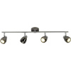Brilliant Milano G21732/76 stropná lampa LED GU10 12 W chróm, čierna; G21732/76