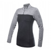 Triko dlouhé dámské SENSOR MERINO BOLD rolák zip šedé M