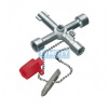 KNIPEX 00 11 03 Kľúč na rozvodné skrine pre bežné skrine a systémy zatvárania 76 mm
