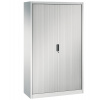 Kancelárska skriňa Omnispace, zalamovacie dvere, 1200 x 420 x 1980 mm, sivá