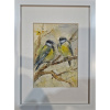 Rozhovor na konári - Mária Lenárdová, originálny, ručne maľovaný obraz S (do veľkosti 45x45cm) Viac farieb