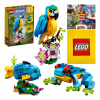 LEGO Creator 3v1 31136 Exotický papagáj 3v1 + 2 ďalšie produkty (LEGO 3 v 1 – exotický papagáj, ryba, žaba (31136) + taška + katalóg LEGO 2024)