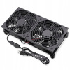 Dvojitý ventilátor USB PC s 3 rýchlosťami