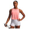 Dámske tielko Under Armour Tech Sport Mesh Crop Tank Posh Pink/White M