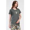 Dámske pyžamo kapri Maruška - khaki XXL (VIENETTA SECRET)