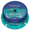 Verbatim DVD-RW Matt Silver bez možnosti potisku 43639 4.7GB 4x spindle 25-pack